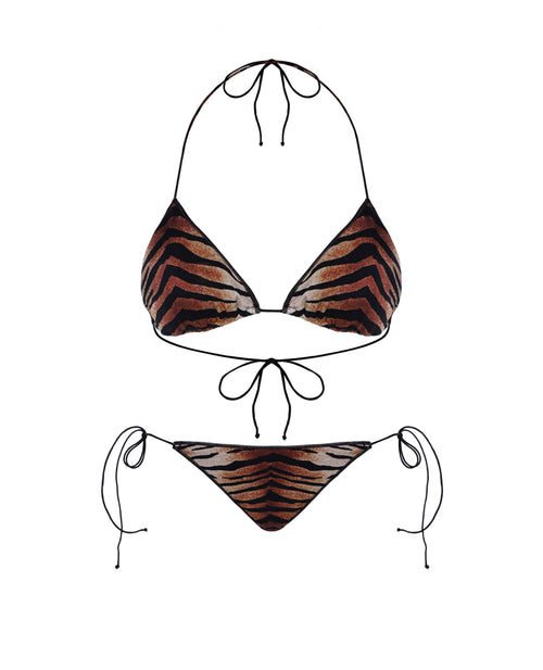 Ciara Bikini Set in Tiger Print
