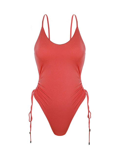 Oia Swimsuit in Coral