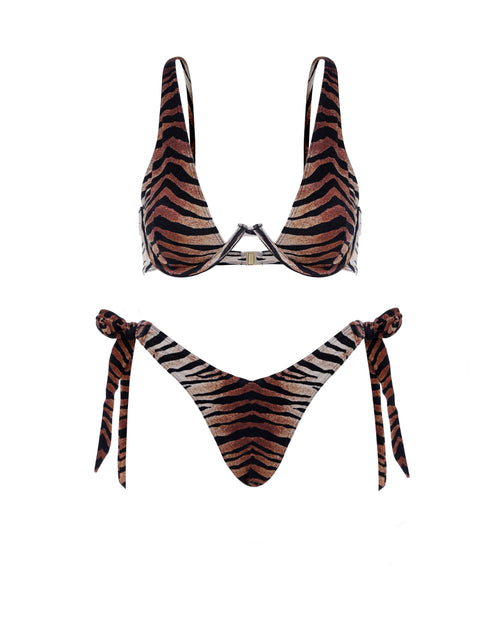 Ella Bikini Set in Tiger Print