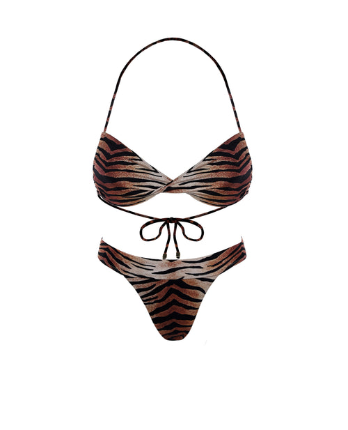 Amy Bikini Set in Tiger Print