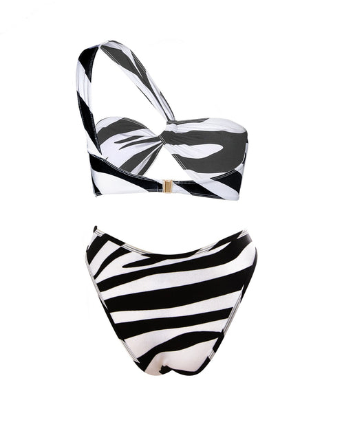 Cacia Bikini Set in Zebra Print