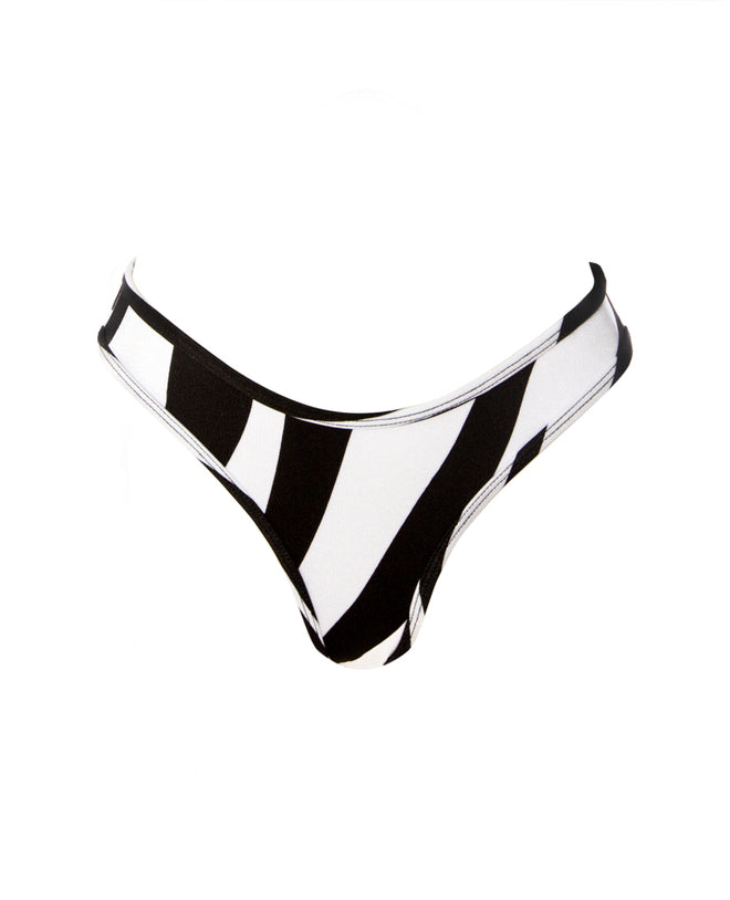 Coco Low Waisted Bottom in Zebra Print