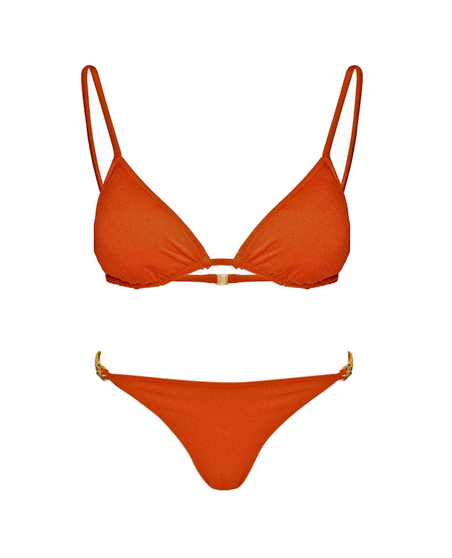 Lilly Top Paired with Rose Bottoms in Amber Glow