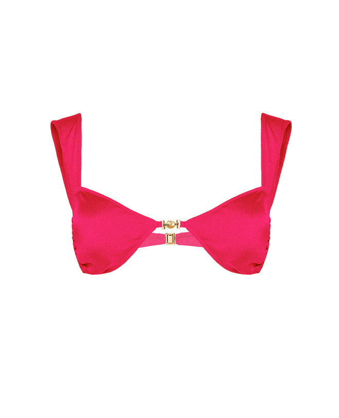 Sophie Bikini Top in Soleil Rouge