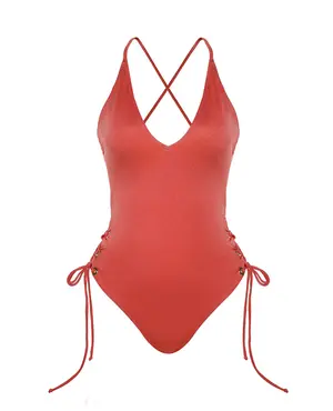 Ibiza Swimsuit in Coral