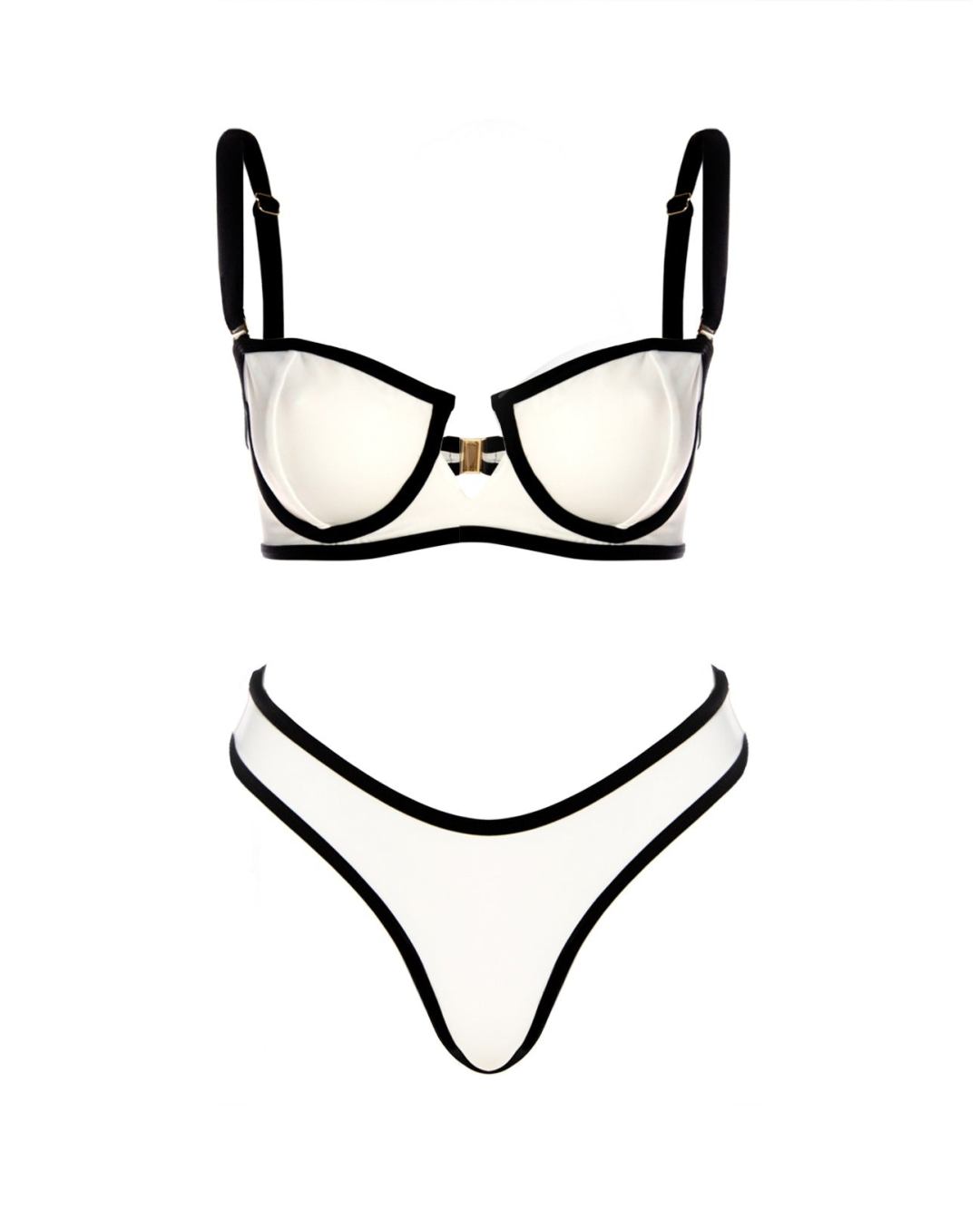 Coco Bikini in White and Black
